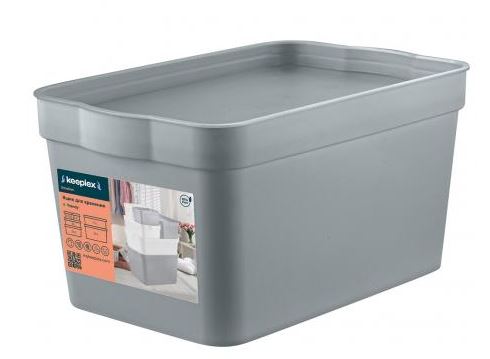 Ящик для хранения Keeplex Trendy 2,3 л 21,1х14,1х11 см серый топаз